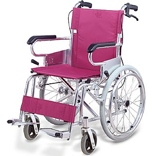 落ち着いた色合いのチェリーパープルカラー！【アプラウド】【自走式】【超軽量】【最小コンパクトモデル】【アルミ】【車椅子】【折りたたみ】【ノーパンクタイヤ】【車イス】