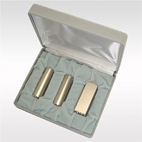 【クリックでお店のこの商品のページへ】法人印鑑セット シルバーチタン SLMセット(丸寸胴16.5 丸寸胴21 角寸胴21mm)＋Sケ-ス付： 文房具・オフィス用品