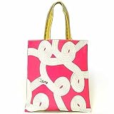  (ダイアンフォンファステンバーグ)Diane von Furstenberg デザイントートバッグ [BEACH TOTE] H1218107F10 SILVER KNOTS LARGE PINK ピンク×ブラウン 並行輸入品