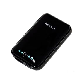 MiLi Power Miracle (�p���[�~���N��) (�u���b�N) iPhone 3G / 4 / 4S �AiPod�A�X�}�[�g�t�H���Ή��y�ʃo�b�e���[(�[�d��) ��1�N�ۏ؁�