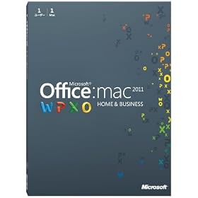 Microsoft Office for Mac Home and Business 2011-1�p�b�N [�p�b�P�[�W]