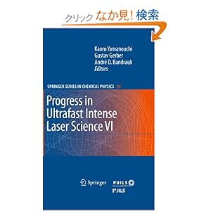【クリックでお店のこの商品のページへ】Progress in Ultrafast Intense Laser Science VI (Springer Series in Chemical Physics): Kaoru Yamanouchi, Gustav Gerber, Andre D. Bandrauk: 洋書