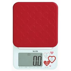�y�p�����ɂ��֗���0.1g�P�ʂ̍����x / �ő�v��2kg�z TANITA �f�W�^���N�b�L���O�X�P�[�� ���b�h KD-192-RD