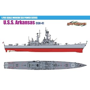 【クリックで詳細表示】Amazon.co.jp ｜ 1/700 米海軍 U.S.S アーカンソー CGN-41 原子力ミサイル巡洋艦 ｜ ホビー 通販