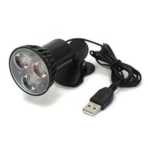 【クリックで詳細表示】ルートアール USB LEDミニスポットライト クリップタイプ RL-U3CP： パソコン・周辺機器