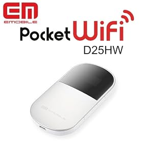 TRE MOBILE PACK Pocket Wifi(12����+������) �C�[���o�C�� �v���y�C�h�^�f�[�^�ʐM�J�[�h D25HW
