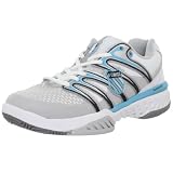 K-Swiss Bigshot, Chaussures tennis terrain dur femme, Blanc/Or/Argent