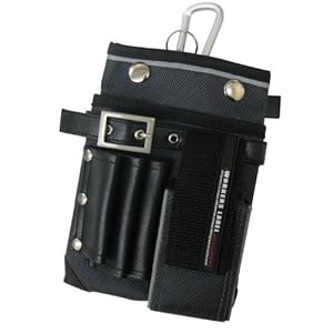 【クリックで詳細表示】ワーカーズレーベル(WORKERS LABEL) 反射ライン付ベルトクリップ小物ケースCL-8