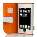  Belkin Leather Folio Case for iPod touch 1G (Persimmon Orange/Bone White)