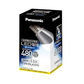 Panasonic EVERLEDS LED�d��(���^���Ή��EE17�����E���`�d���΂ߎ�t��p�`�E�d��40W�����E480���[�����E�����F����)LDA6DE17BH