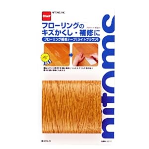 【クリックで詳細表示】フローリング補修テープ ライトブラウン M5273 75mm×90CM