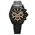 [�_�j�G���~���[���[]DANIEL MULLER �r���v BLACK DIAL/PINK GOLD EYES �N���m�O���t �u���b�N�~�s���N�S�[���h DM-2027BKP �����Y �y���K�A���i�z