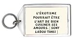  L'érotisme pourrait être l'art de bien cuisiner ses amours. [ Sony Labou Tansi ] Porte Clé