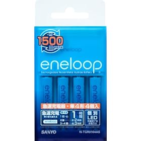 SANYO NEW eneloop �}���[�d��Z�b�g(�P4�`4�Z�b�g) N-TGR0104AS