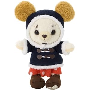 【クリックでお店のこの商品のページへ】ディズニー ミニー＆カドリーベア ダッフルコート ボールチェーン