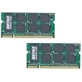 BUFFALO DDR2 667MHz SDRAM(PC2-5300) 200Pin S.O.DIMM 1GB 2���g D2/N667-1GX2