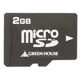 GREEN HOUSE micro SD�J�[�h 2G �A�_�v�^�t�� GH-SDMR2GZ
