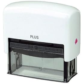 【クリックで詳細表示】PLUS 個人情報保護スタンプ 早撃ちケシポンワイド ホワイト IS-250CM WH 37-092