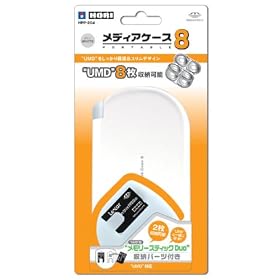 ���f�B�A�P�[�X�|�[�^�u��8 �z���C�g(PSP-1000�EPSP-2000���Ή�)