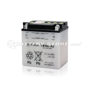 【クリックで詳細表示】GS YUASA / YB10L-A2 (SB10L-A2， 12N10-3A-2， GM10Z-3A， BX10-3A互換) バイク用 バッテリー 開放型