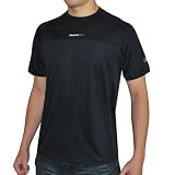  REEBOK Athletic Running DRI-FIT Solid Black T Shirt / Jersey