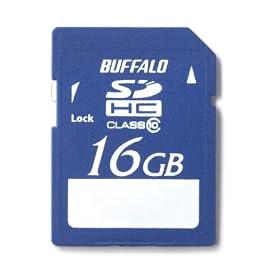 BUFFALO CLASS10�Ή� SDHC�J�[�h16GB RSDC-16GC10
