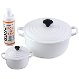 Le Creuset �yAmazon.co.jp����z�R�R�b�g�����h20cm �~�j�R�R�b�g�z���C�g �N���[�i�[�Z�b�g