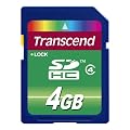 Transcend SDHC�J�[�h 4GB Class4 �i�v�ۏ� [�t���X�g���[�V�����t���[�p�b�P�[�W (FFP)] TS4GSDHC4E