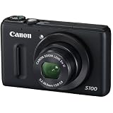 Canon �f�W�^���J���� PowerShot S100 �u���b�N PSS100(BK) 1210����f �L�p24mm ���w5�{�Y�[�� 3.0�^TFT�t���J���[���j�^�[�L���m���ɂ��
