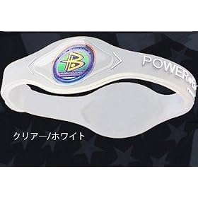 �y���K�i�zPOWER BALANCE(�p���[�o�����X) �V���R���E�u���X���b�g �N���A M�i�~��:��19.0cm�j�y���s�A���i�z