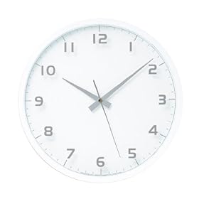 Lemnos nine clock �d�g���v �z���C�g LC08-14W WH