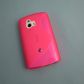 ���������I EMOBILE Sony Ericsson mini S51SE Wave Design TPU Case, Clear Pink �E�F�[�u�E�f�U�C�� �\�t�g�P�[�X, �N���A�[�s���N ST15I-WTPU-04