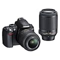 Nikon �f�W�^����჌�t�J���� D3000 �_�u���Y�[���L�b�g D3000WZ