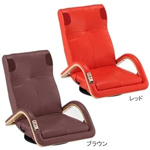 【クリックで詳細表示】ATEX スピーチェ スピーカー内蔵チェア ブラウン AX-C1626BR