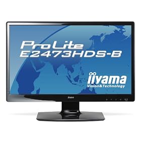 iiyama 23.6�C���`���C�h�t���f�B�X�v���C �t��HD�Ή� LED�o�b�N���C�g���� �d������ HDMI�P�[�u���������f�� �}�[�x���u���b�N PLE2473HDS-B1