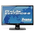 iiyama 23.6�C���`���C�h�t���f�B�X�v���C �t��HD�Ή� LED�o�b�N���C�g���� �d������ HDMI�P�[�u���������f�� �}�[�x���u���b�N PLE2473HDS-B1