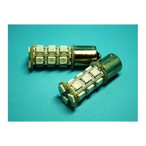 【クリックで詳細表示】「L028」高輝度3チップ18連SMDLEDレッド/S25ダブル-610287