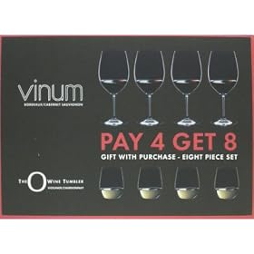 RIEDEL ���[�f�� VINUM ���B�m�� ���C���O���X���^���u���[ 8pc�Z�b�g