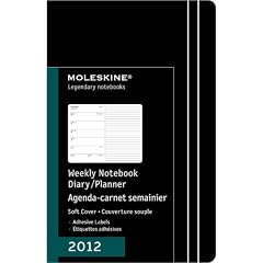 MOLESKINE �����X�L�� 2012�N �X�P�W���[��+�m�[�g / �\�t�g�J�o�[�� / �|�P�b�g (�m����n)