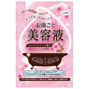 【クリックで詳細表示】バイソン お湯ごと美容液 ピンクフラワーの香り 60g： ヘルス＆ビューティー