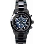 SWISS MILITARY (スイスミリタリー) 腕時計 PVD BLACK BIG CHRONO ML/248 ネイビー メンズ 40mmΦ