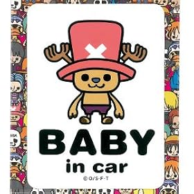 �����s�[�X�iONE�@PIECE�j �p���\�����[�N�X BABY in car �X�e�b�J�[ �`���b�p�[�@LCS-024