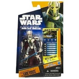 Hasbro �X�^�[�E�E�H�[�Y �T�[�K�E���W�F���Y �x�[�V�b�N�t�B�M���A �O���[�o�X���R/Star Wars 2010 Saga Lagends Action Figure SL09 General Grievous�y���s�A���z