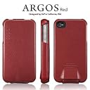 SGP iPhone4S/4 ケース Argos 【 RED 】 本革 フリップタイプ for Apple iPhone 4 / 4S