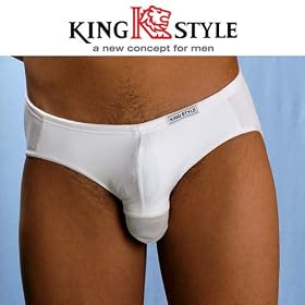 King Style�ԃ|�P�b�g�t �s���p���c �u���[�t(�����) (�z���C�g M�T�C�Y)PLA-355-W-M