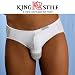 King Style�ԃ|�P�b�g�t �s���p���c �u���[�t(�����) (�z���C�g M�T�C�Y)PLA-355-W-M