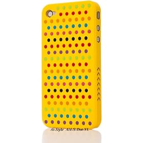Ai-Style Series iPhone4 �P�[�X �yAi4-S-Dot-YL�z(�C�G���[�j�@�֋�7�F�t��