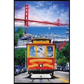 �T���t�����V�X�R �H�ʓd�� San Francisco /Tram �|�X�^�[�@�t���[���Z�b�g [�������ၕ�z�r�[]