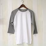 deuse 【Display】無地メンズラグラン７分袖Ｔシャツ disp0352-gy-xxl