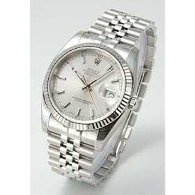 [�����b�N�X]ROLEX �r���v �f�C�g�W���X�g WG�x�[�� 5�A�u���X �V���o�[ Ref.116234 �����Y [���s�A���i]